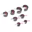 XUAN 5 Cái 6MM-20MM Thép Không Gỉ Cao Su Lót P Kẹp Loại R Kẹp Ống Cáp Gắn Ống Kẹp Ống Kẹp Ống Kẹp Cố Định VN