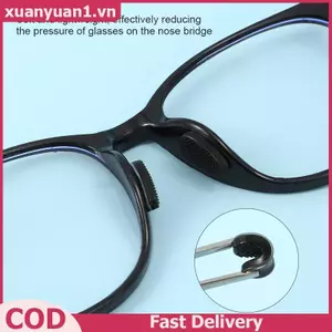 XUAN Chống Trượt Kính Mắt Mũi Hỗ Trợ Silicon Vô Hình Kính Đệm Không Khí Miếng Đệm Mũi Trong Suốt Mềm Tự Dính Mũi Giữ VN