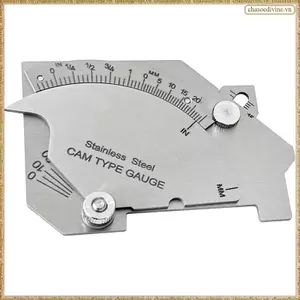 Máy đo hàn Loại Cam bằng thép không gỉ có túi, Đo lường hệ mét đế quốc 0-60mm