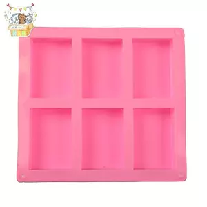 Khuôn Xà Phòng Silicon Hình Chữ Nhật 6 Cell Cho Khuôn Làm Xà Phòng Trang Trí Tự Chế ELWW
