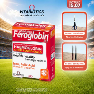 TPBVSK FEROGLOBIN B12 CAPSULES - Bổ Sung Sắt, Hỗ Trợ Tăng Khả Năng Tạo Máu (30 Viên) - Thương Hiệu Vitabiotics