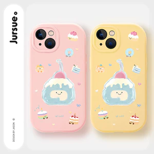 JURSUE Cặp Đôi Dễ Thương Ngộ nghĩnh Chống Sốc Bảo Vệ Mềm Ốp Lưng Điện Thoại iPhone 17 Air 16 15 14 13 12 11 Pro Max SE 2020 X XR XS ip 8 7 Plus MZ5070688