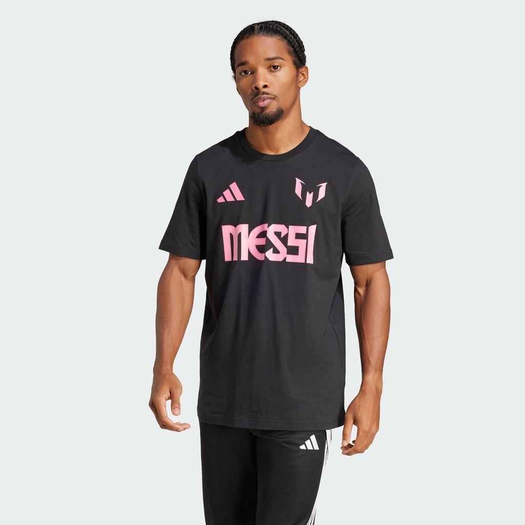 adidas Football Messi Name and Number Graphic Tee Men Black JM3551 | BigBuy360 - bigbuy360.vn