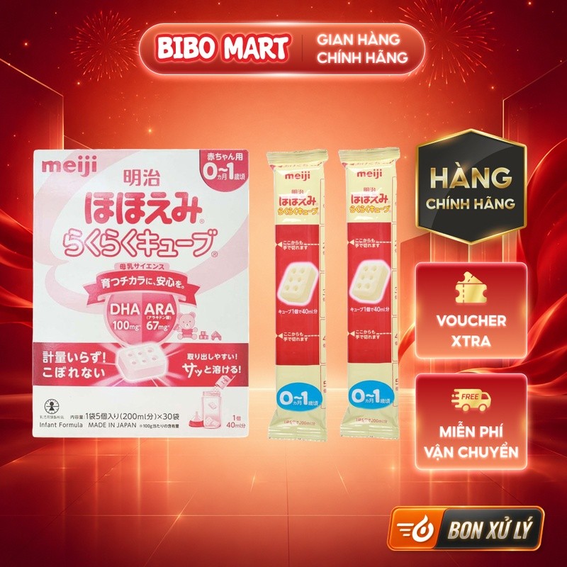 Hình ảnh thực tế Sữa Meiji Thanh Số 0 Số 9 Nội Địa Meiji Tách LẻTăng Sức Đề Kháng Cho Trẻ Từ 0 Tháng - Bibo Mart chính hãng trên Shopee