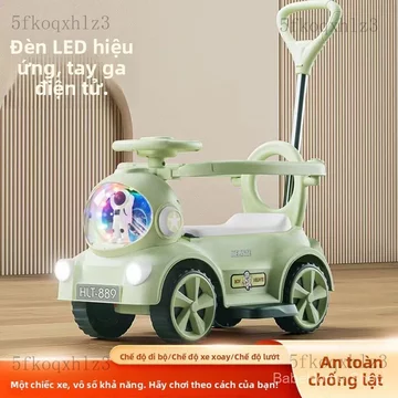 Xe đẩy em bé/Xe đẩy cho bé6Xe điện trẻ em, xe đẩy em bé, xe đồ chơi có thể ngồi lái, xe tập đi cho bé, xe scooter có tay