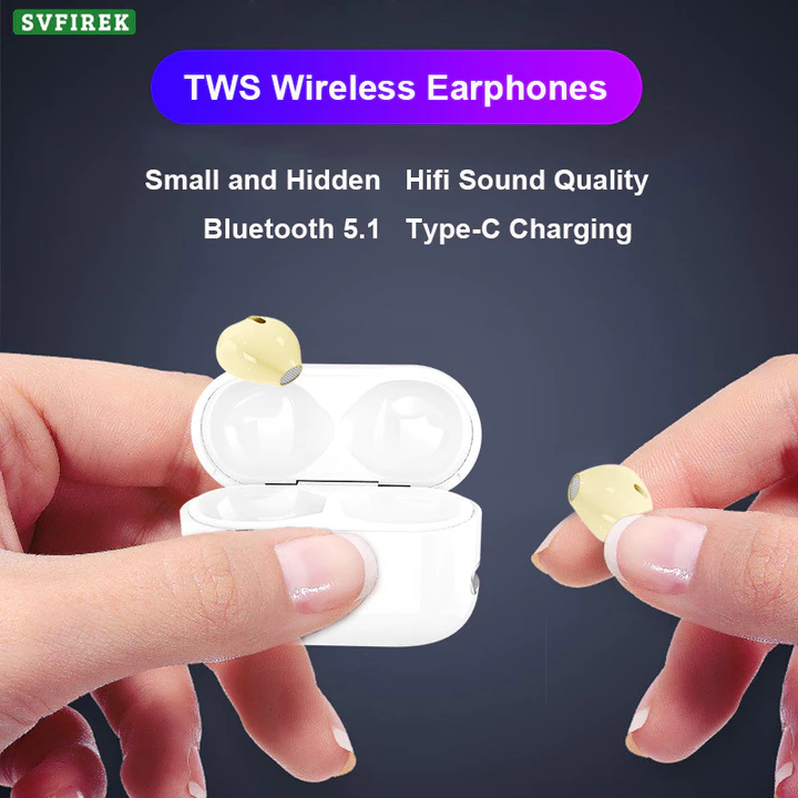 Tai nghe không dây thực sựTWS Tai nghe vô hình Tai nghe Bluetooth 5.1 Tai nghe Mini không dây Điều khiển cảm ứng Tai nghe âm thanh cơ bản Tai nghe X6 cho điện thoại Android