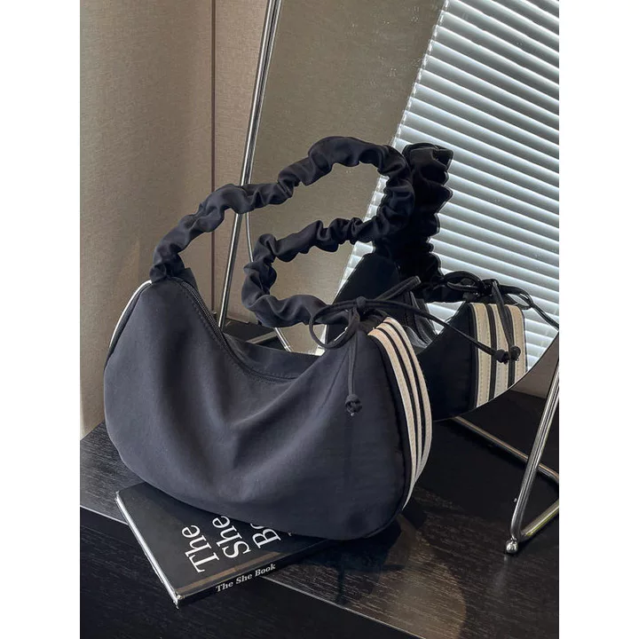 Women's Korean-Style Woven Straw Underarm Bag – Large – 4