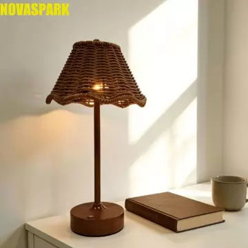 Đèn bàn bấc NOVASPARK, Đèn bàn cảm biến cảm ứng có thể điều chỉnh độ sáng Đèn bàn mây, Đèn mềm có thể điều chỉnh độ sáng thanh lịch 3 màu Nhiệt độ cảm ứng Đèn đầu giường Phòng ngủ