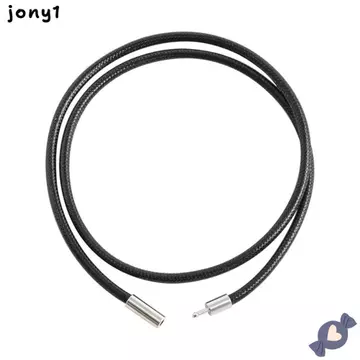 Vòng cổ dây da THUY, Mặt dây chuyền DIY có khóa bện Dây chuyền, Vintage 45cm màu đen chống thấm nước Dây chuyền dây chuyền dây chuyền nam nữ