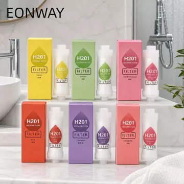 Bộ lọc đầu vòi hoa sen EONWAY Vitamin C, Hộp lọc vòi hoa sen hương thơm cao cấp Spa, Tắm hoa hồng Chăm sóc da Bộ lọc hoa oải hương Tạp chất Máy lọc vòi hoa sen Khách sạn / Ký túc xá