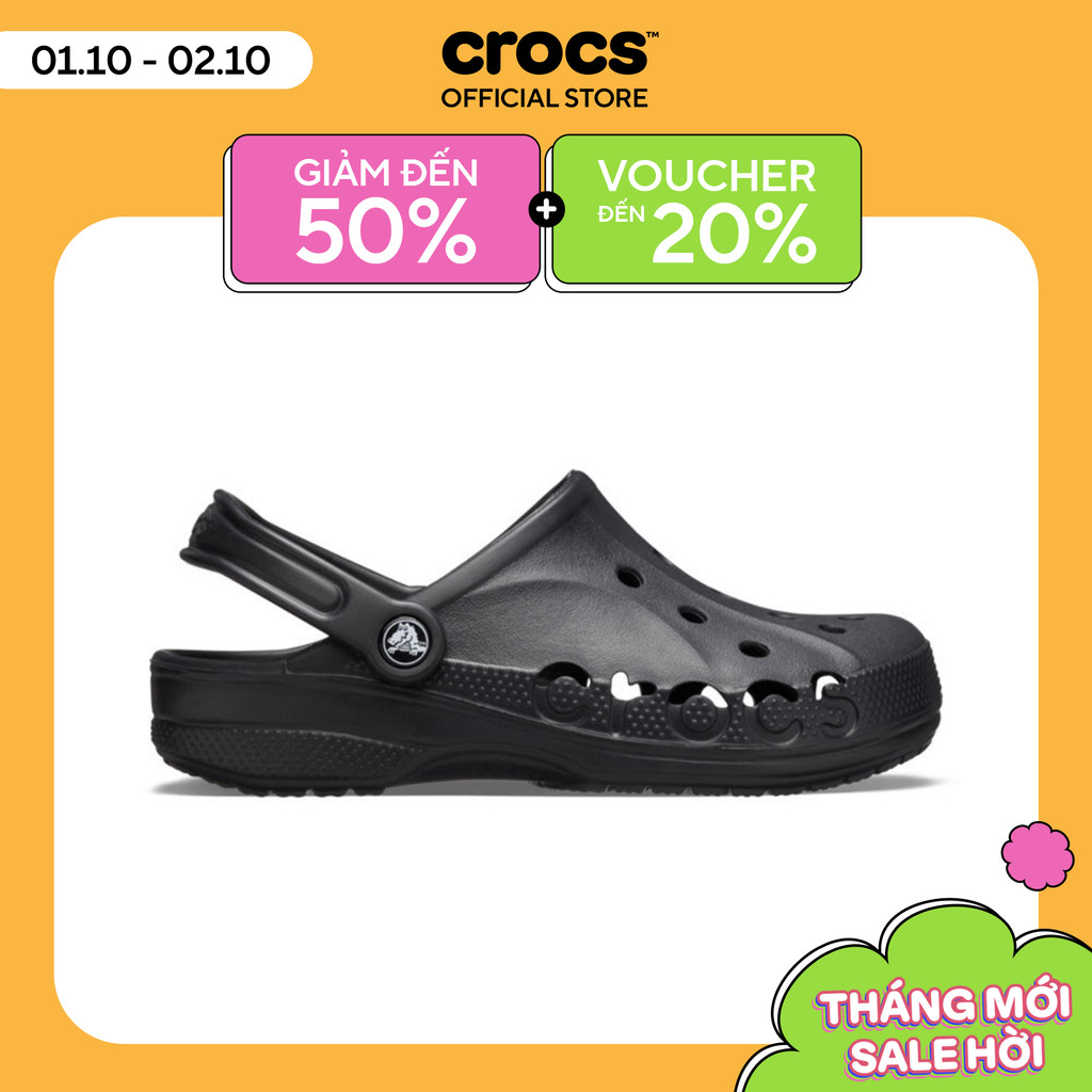 Giày Clog Unisex Crocs Baya - Black - 10126-001