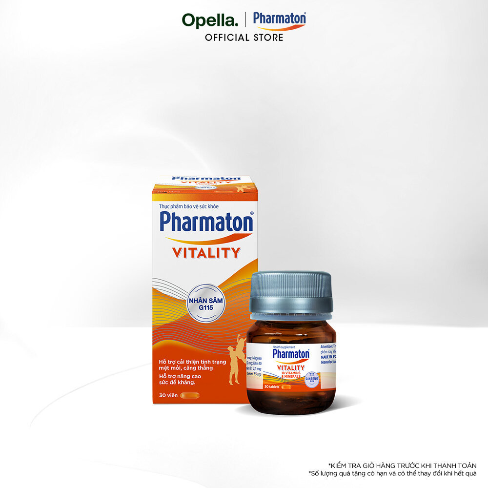 Thực Phẩm Bảo Vệ Sức Khỏe Pharmaton Vitality 30 Viên/Lọ