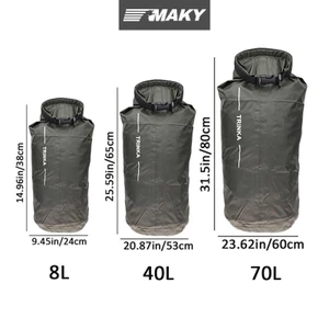 Newwellknownepic 8L 40L 70L Túi đựng đồ chống nước Du lịch ngoài trời Túi đựng cho Boag Kayaking Canoeing Floag Túi đựng khô VN