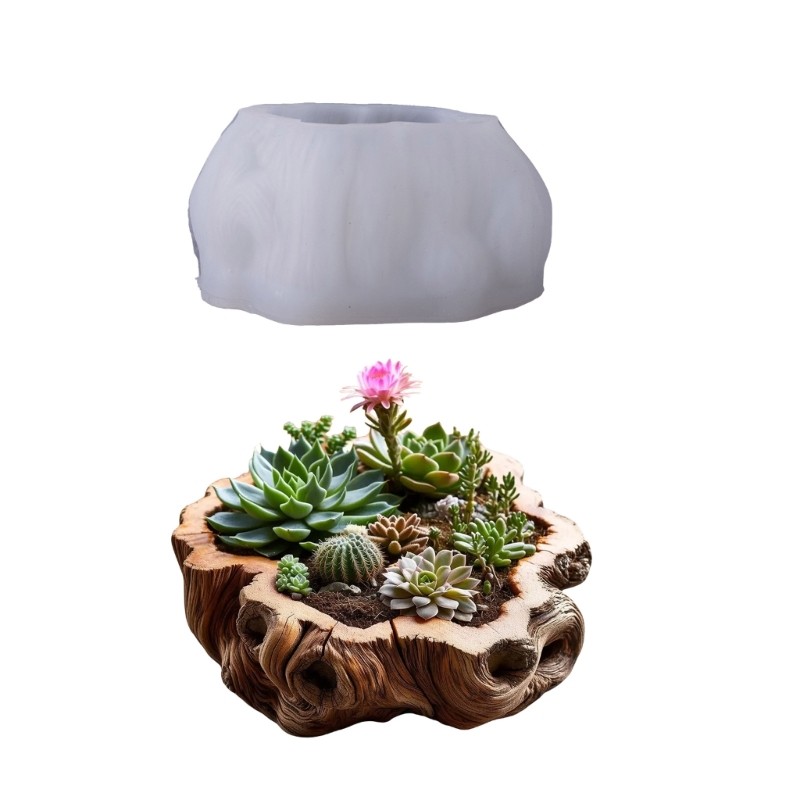 Khuôn Silicone ELEGA Cho Chậu Trồng Bê Tông và Mọng Nước