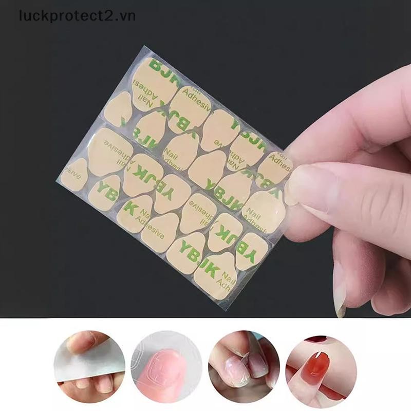 # luckpro # Miếng Dán Keo Dán Băng Keo Hai Mặt Cho Móng Tay Giả Siêu Dính Chống Thấm Nước Thoáng Khí Keo Thạch Trong Suốt.