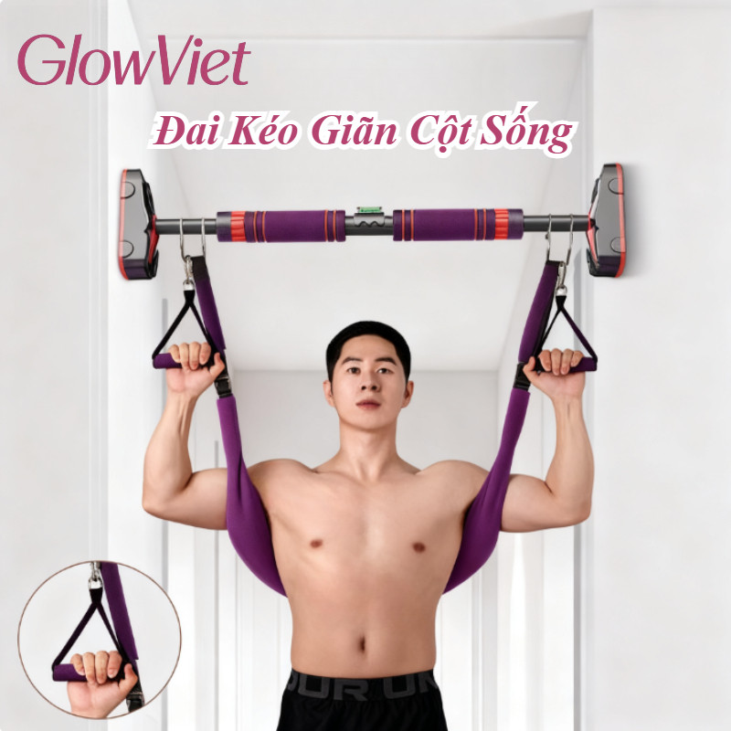 Đai Kéo Giãn Cột Sống, Thiết Kế Tránh Đau Nách, Đệm Mút Êm Ái, Hỗ Trợ Điều Trị Thoát Vị và Thoái Hóa