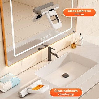 Cây lau nhà mini Cây lau nhà để bàn có thể gập lại mini Cây lau nhà xốp mini cho không gian nhỏ Hệ thống làm sạch sử dụng ướt và khô Cây lau nhà nhỏ cho nhà bếp phòng tắm Kính để bàn Xám