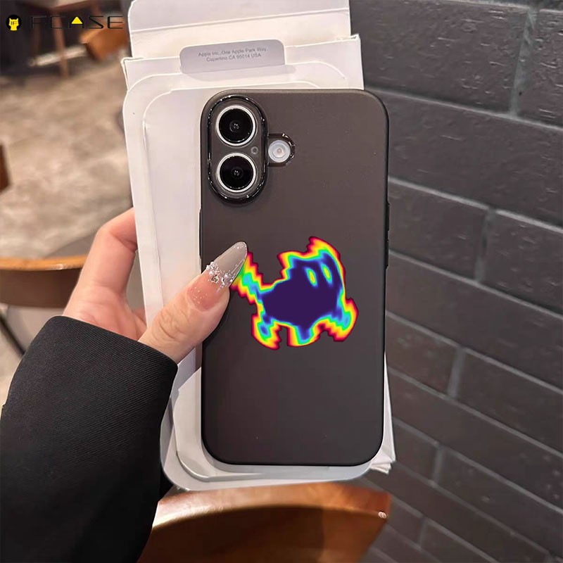 Dành Cho Meizu 21 Note 20 18 18X 17 16 Plus 16X 16S Note 16 Pro Luck 08 Ốp Điện Thoại Dễ Thương Ngộ nghĩnh Mèo Đáng Sợ Nhiều Màu Sắc Cầu Vồng Laser Hoạt Hình Đơn Giản Đen Mờ Vỏ Mềm Ốp Lưng
