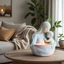 GODD Mẹ Và Con Người Trồng Khuôn Silicon Chân Nến Khuôn Nhựa Nghệ Thuật Handmade Trang Sức Trang Trí Nhà Thủ Công Proj