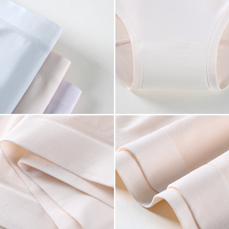 Girdear Home 3Pcs Quần Lót Nữ Siêu Mỏng Thoáng Khí, Co Giãn Cao Với Băng Lụa Liên Mạch, Kháng Khuẩn Và Hỗ Trợ Giảm Mỡ Bụng - Trung Eo Mềm Mại Giảm Dáng,8531AB05
