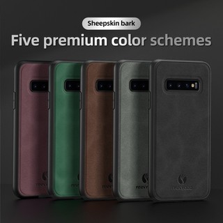Ốp điện thoại Trơn Mờ Cho Samsung Galaxy S10 Plus S9 Plus S8 Plus Vỏ Tích Hợp Tấm Nam Châm Da PU Ốp điện thoại Cứng Mờ Cho Galaxy S10 + S9 + S8 +
