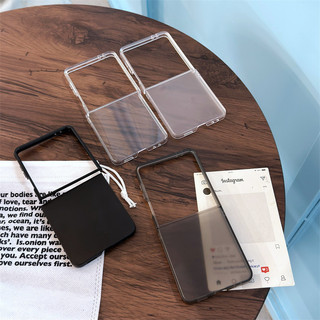 Ốp PC siêu mỏng mờ cho Samsung Galaxy Z Flip 7 Flip 7 Flip 7FE Z Flip 6 Z Flip 5 Z Flip 4 Z Flip 3 Vỏ cứng gấp chống sốc trong suốt