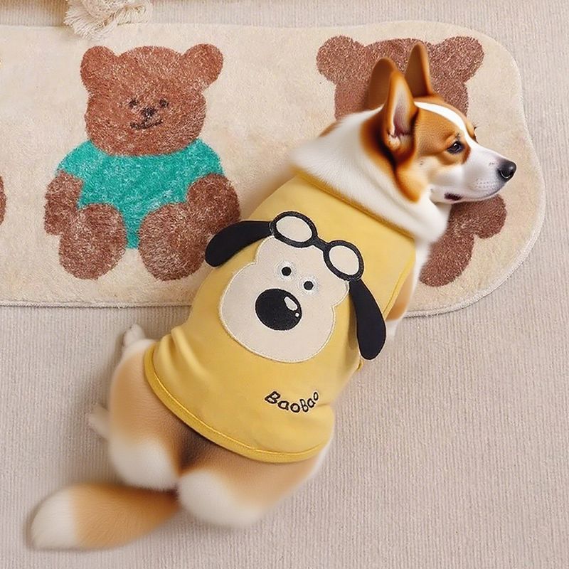 Shiba Inu Bichon Corgi Quần Áo Cho Chó Mùa Hè Mỏng Phong Cách Pháp Chiến Đấu Teddy Chống Bẩn Chống Nắng Dễ Thương Đẹp Trai Áo Vest