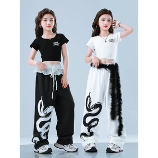 Đồ Nhảy Hiện Đại Hiphop Trẻ Em Set Đồ Dance Jazz Quần Nhảy Crop Top Đồ Nhảy Cho Bé Gái Bộ Tập Nhảy Cho