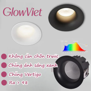 Đèn Âm Trần 12W Chống Chói - Chỉnh góc linh hoạt, 2 loại ánh sáng, tiết kiệm năng lượng hiệu quả
