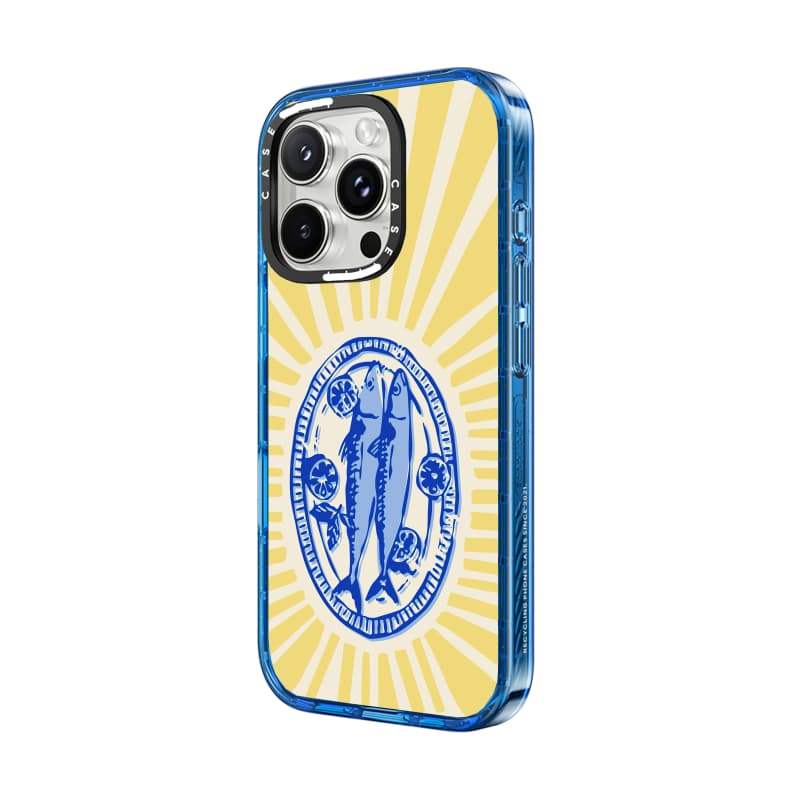 CASECASE X Đĩa Cá Muối Bầu Trời Màu Xanh Trong Suốt Cứng Hút Từ Tính Tác Động Dành Cho Apple IPhone 12 13 14 15 16 17 Pro Max Air Plus Có Hộp
