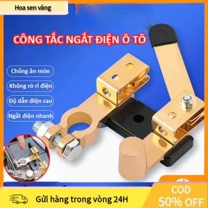 【24H】Công tắc ngắt kết nối bình ắc quy 12V 24V chất liệu hợp kim thép mạ đồng bền bỉ dễ dàng lắp đặt và sử dụng cho xe