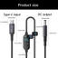 Cáp nguồn BTM DC5 5x2 1mm sang USB C đa năng có giám sát điện áp thời gian thực