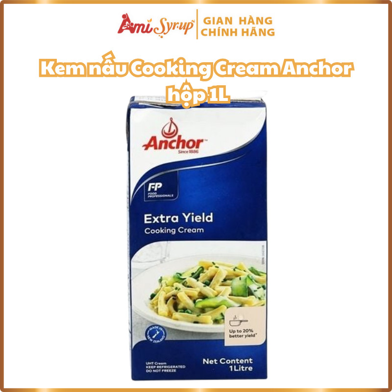 Kem nấu Cooking Cream Hiệu Anchor hộp 1L, Đơn Giản Tiện Lợi Cho Món Ăn Thêm Thơm Ngon