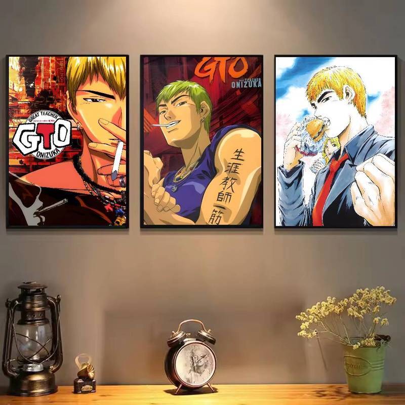 Poster GTO (Great Teacher Onizuka) - Tranh Canvas Nghệ Thuật HD, Chống Thấm Nước, Trang Trí Thẩm Mỹ Cho Phòng Khách Gia Đình, Phòng Ngủ & Thanh