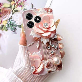 Dành Cho Honor X5c Plus Mới Thanh Lịch Hoa Mèo Tranh Vỏ HonorX5c X 5C Plus 4G Silicon Mềm TPU Vỏ Điện Thoại