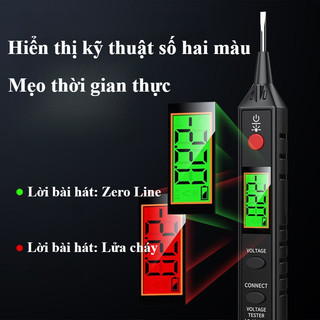 Bút Đo Điện Cao Cấp - Màn Hình LCD, Kiểm Tra Thông Mạch, Phân Biệt Dây Điện, An Toàn & Chính Xác