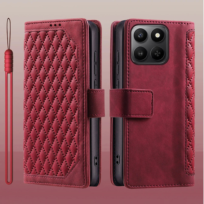 Dành Cho Honor X7d 5G 4G Da Lật Đựng Thẻ Sách Ví Đứng Bảo Vệ Toàn Diện Dành Cho Honor 400 Smart 5G Vỏ Điện Thoại
