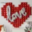 GCDHome Ngày Lễ Tình Nhân Tình Yêu Baground Trang Trí Tường Nhôm Phim Bóng Bong Bóng Tình Yêu Gấu Bóng HOT