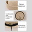DONOVANQQ Ống Hút Pillbox Mũ, Mũ Rơm Fedoras Thanh Lịch, Dệt Thời Trang Cổ Điển Handmade Fedora Mũ Đi Biển Tấm Che