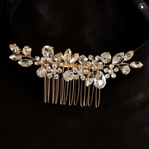 Lược chải tóc đính đá Barrette - Kiểu dáng đám cưới thanh lịch cho tóc xoăn dày