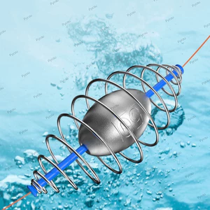 PYCOU 5 Chiếc Lồng Ăn Cá Chép, 5 Chiếc Thiết Kế Lồng Mồi Ăn Trọng Lượng, Câu Cá Nhóm Bền Với Trọng Lượng Câu Cá Phụ Kiện Cho Cá Chép