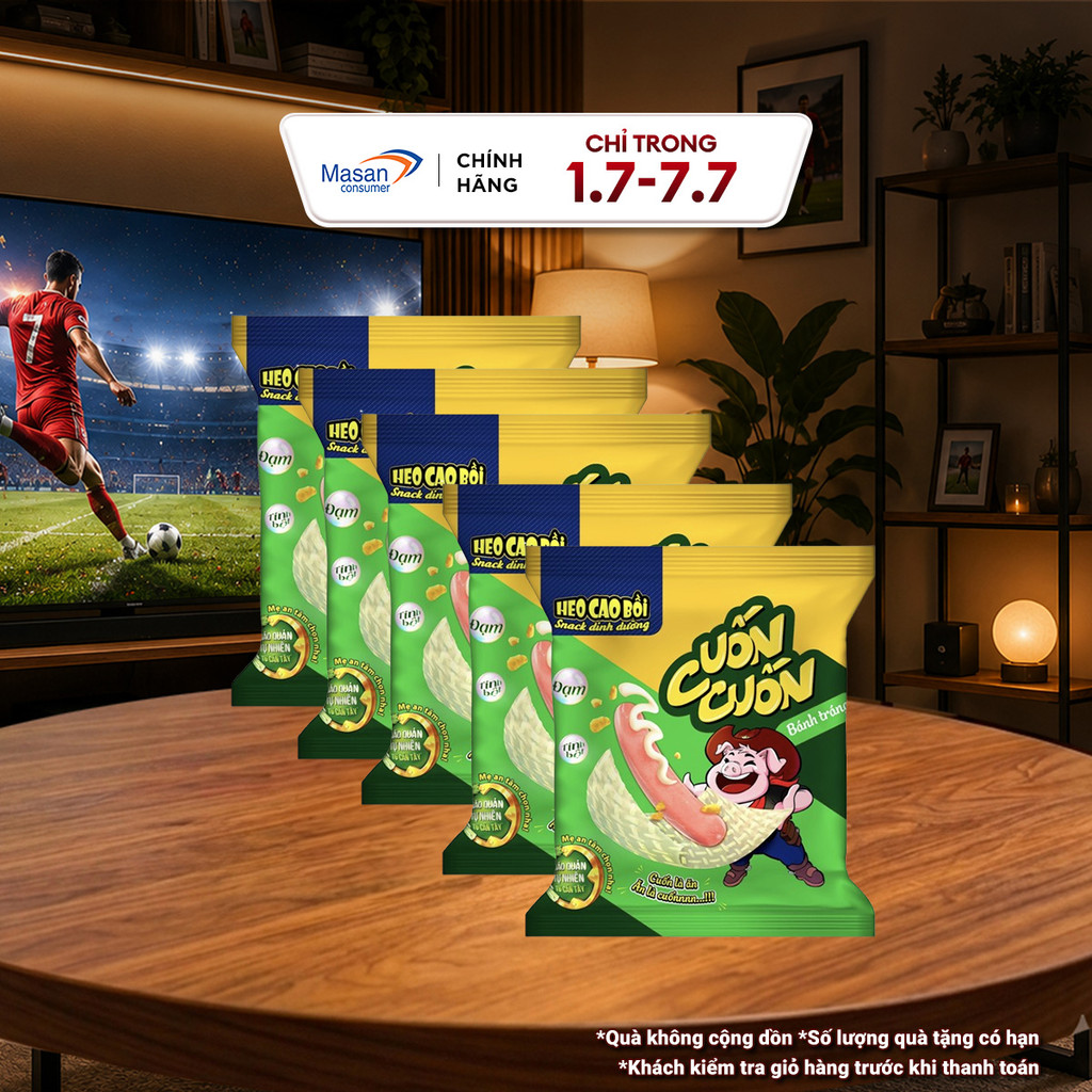 [Chọn vị] Combo 5 gói Xúc xích tiệt trùng Heo cao bồi Cuốn cuốn
