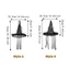 THEGIRL8B Mũ Phù Thủy Ruy Băng Nhện, Mũ Phù Thủy Halloween Veil Vintage, Mũ Hóa Trang Gothic Mũi Nhọn Cosplay Mũ Trang Phục Hóa Trang