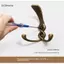 GCDHome 1 Cái Hợp Kim Kẽm Đồng Treo Tường Móc Khóa Mộc Mạc Túi Móc Treo Mũ Áo Dây Móc Treo Nhà Bếp Phòng Tắm Áo Khoác Ra Móc HOT
