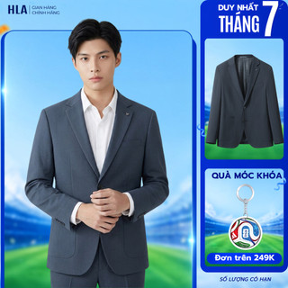 [BST MỚI] Áo Khoác Vest Nam HLA - Blazer Dáng Trẻ Trung, Túi Ốp Thời Trang