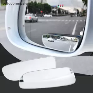 2 Cái 360° Gương điểm mù ô tô có thể điều chỉnh, Chiếu hậu lồi góc rộng FSI