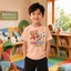 Áo thun bé trai cute bé trai nhỏ, bé trai 10-40kg họa tiết gấu con dễ chịu Size 90-150