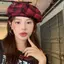 Mũ nồi kẻ sọc FUJIZOU, Mũ nồi JK Y2k ngọt ngào, Nhật Bản Harajuku Đỏ Retro Họa sĩ mũ nữ