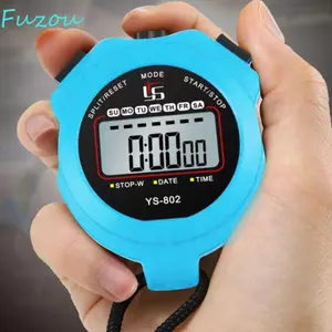 Đồng hồ bấm giờ điện tử FUJIOU, Màn hình lớn độ phân giải cao chống nước Màn hình LCD Chronograph Hẹn giờ kỹ thuật số, có dây đeo Lịch cầm tay Đồng hồ bấm giờ thể thao