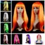 FUJIOU Carnival Tóc Giả Dài, Màu Hồng Ngộ nghĩnh Cosplay Đảng Tóc Giả, Truyện Tranh Và Hoạt Hình Tóc Nữ Giả Mềm Mại Nữ Màu Tóc Giả Hóa Trang